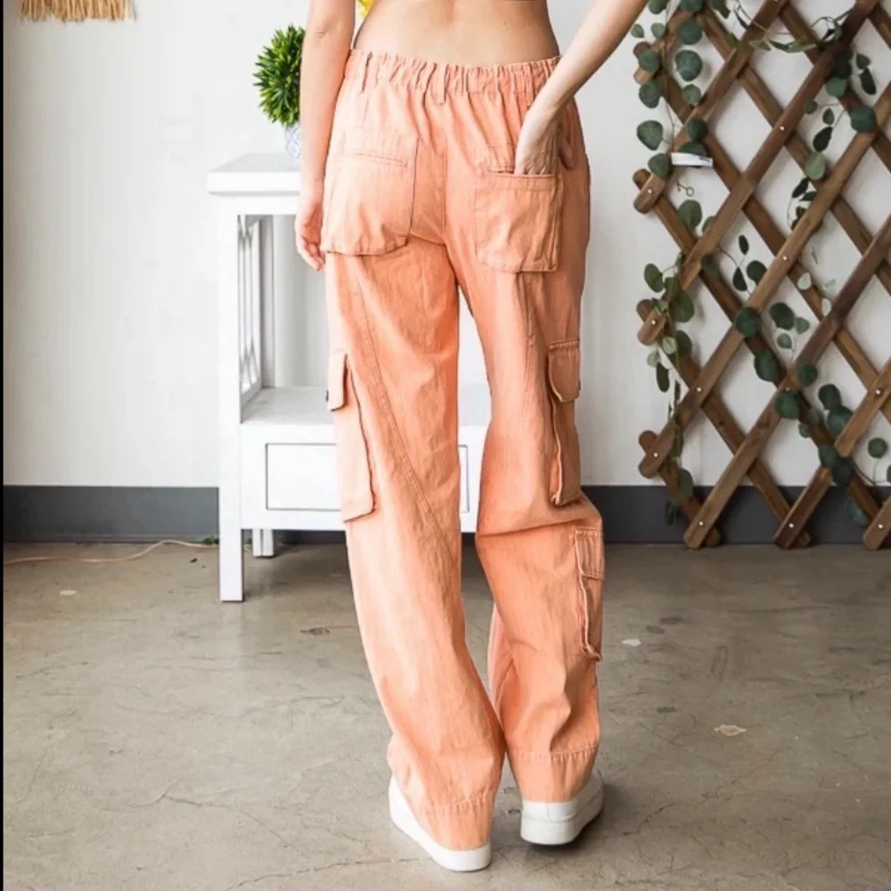 Oli & Hali Peach Cargo Pants - Picture 2 of 4